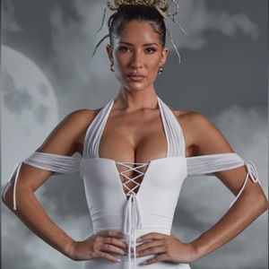 Oh Polly White Crop Top NWT!